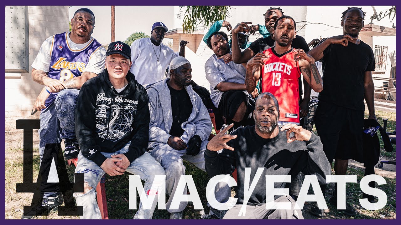 Mac🥢Eats | Eating w/ The Grape St. Crips in Jordan Downs Projects ...